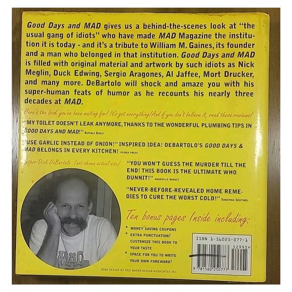 Good Days and Mad Behind the Scenes at MAD Magazine HC GUC ISBN 1560250771 - Picture 2 of 5